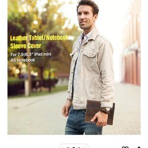 Vintage Leather Padfolio in Brown ($45 original price)